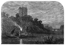 Salmon-poaching on the Tweed: "Burning the Water", 1862. Creator: Unknown