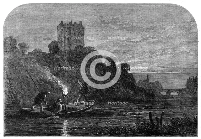 Salmon-poaching on the Tweed: "Burning the Water", 1862. Creator: Unknown.