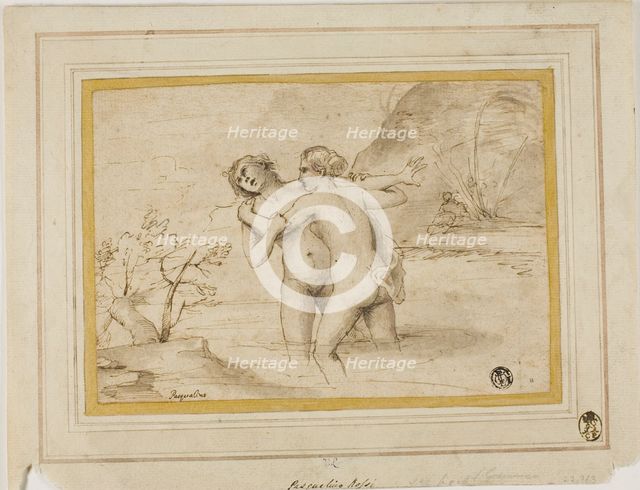 Salmacis and Hermaphroditus, n.d. Creator: Pasquale de' Rossi.