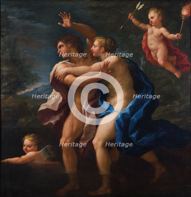 Salmacis and Hermaphroditus. Creator: De Matteis, Paolo (1662-1728).