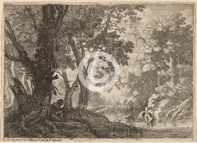 Salmacis and Hermaphroditus. Creator: Herman van Swanevelt.