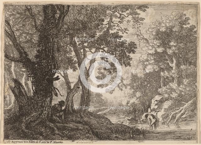 Salmacis and Hermaphroditus. Creator: Herman van Swanevelt.