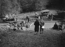 Salmson at the JCC Half-Day Trial, Ranmore Common, Surrey, 1930. Artist: Bill Brunell