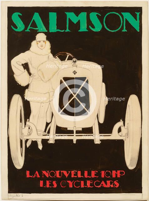 Salmson La Nouvelle 10HP Les Cyclecars. Creator: Vincent, René (1879-1936).