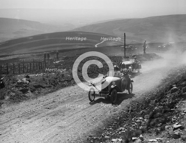 Salmson of Armand Bovier and Talbot 8/18 of HG Day competing in the Scottish Light Car Trial, 1922. Artist: Bill Brunell.