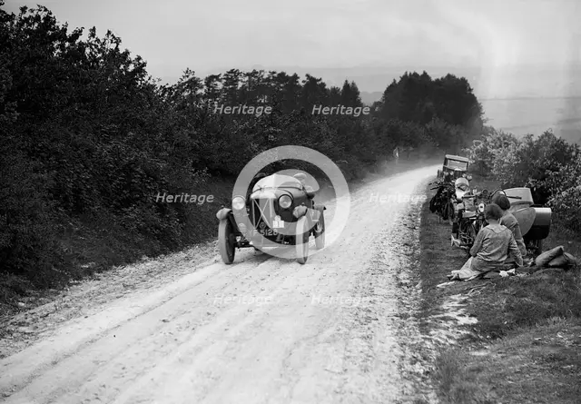 Salmson of J Higgs taking part in the North West London Motor Club Trial, 1 June 1929. Artist: Bill Brunell.