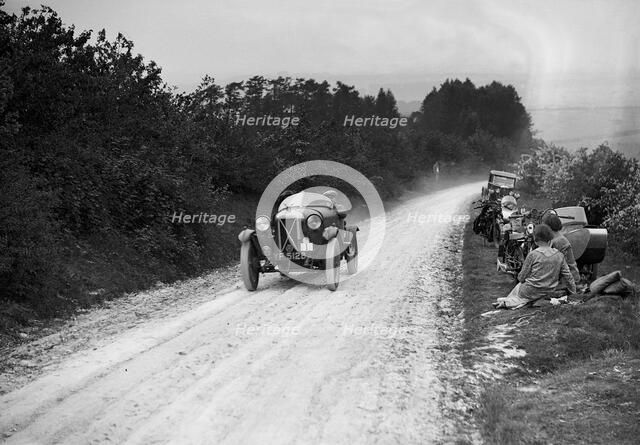 Salmson of J Higgs taking part in the North West London Motor Club Trial, 1 June 1929. Artist: Bill Brunell.