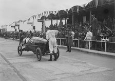 Salmson of M Devaux at the JCC 200 Mile Race, Brooklands, Surrey, 1921. Artist: Bill Brunell