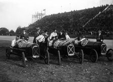 Salmson's victorious team at Montlhery's first meeting 1924. Creator: Unknown