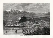 Salsburg, from the Kapuzinerberg Austria, 19th century. Artist: Taylor