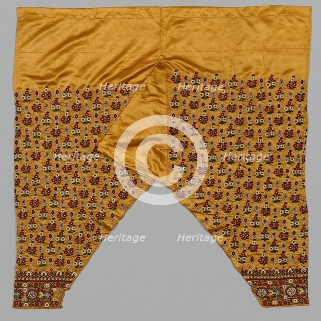 "Salwar": Woman's Trousers, 1800s - early 1900s. Creator: Unknown.