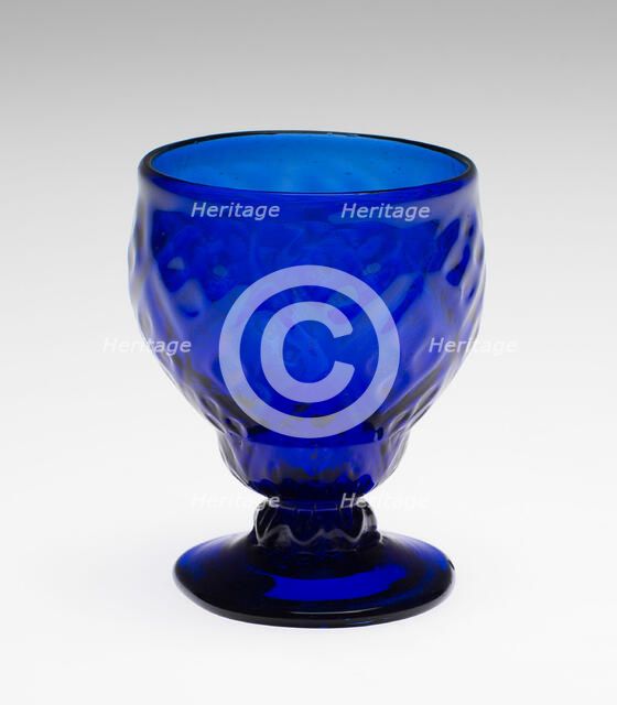 Salt, 1784/95. Creator: New Bremen Glass Manufactory.