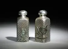 Salt and Pepper Shakers, c.1875-1885. Creator: Gorham Manufacturing Company (American, founded 1831)