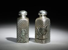 Salt and Pepper Shakers, c.1875-1885. Creator: Gorham Manufacturing Company (American, founded 1831)