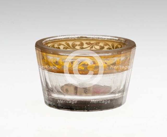 Salt, Bohemia, c. 1730. Creator: Bohemia Glass.