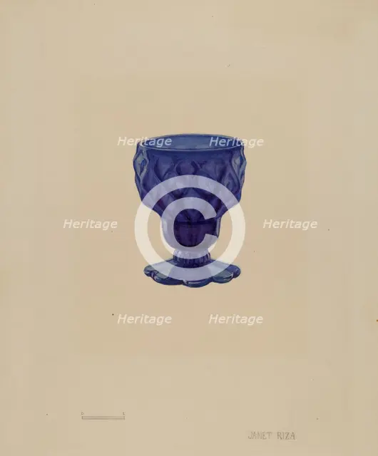 Salt Cellar, 1935/1942. Creator: Janet Riza.