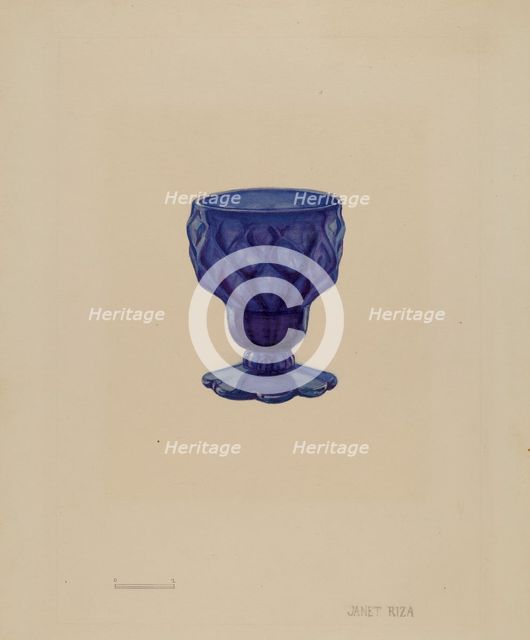 Salt Cellar, 1935/1942. Creator: Janet Riza.