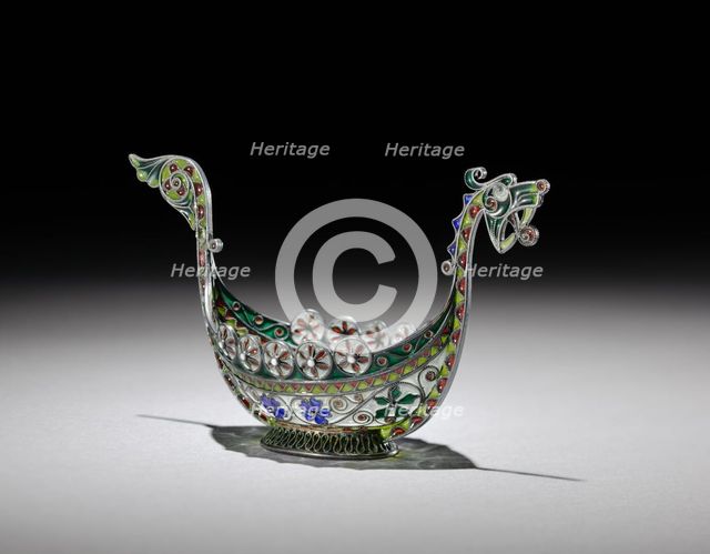 Salt Cellar, c.1890-1900. Creator: Marius Hammer (Norwegian, 1847-1927).