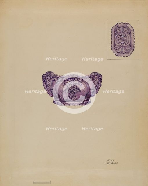 Salt Cellar, c. 1936. Creator: John Tarantino.