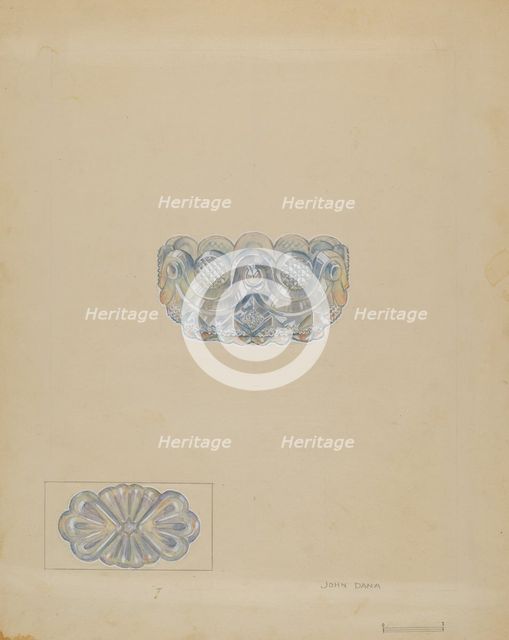 Salt Cellar, c. 1936. Creator: John Dana.