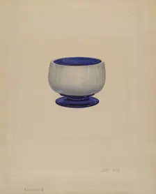Salt Cellar, c. 1936. Creator: Janet Riza