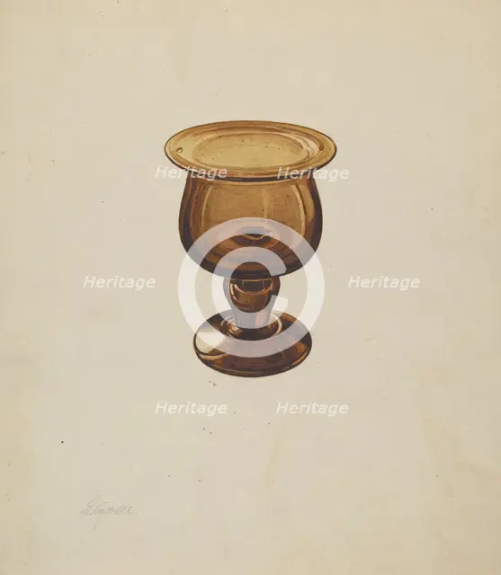 Salt Cellar, c. 1937. Creator: Giacinto Capelli.