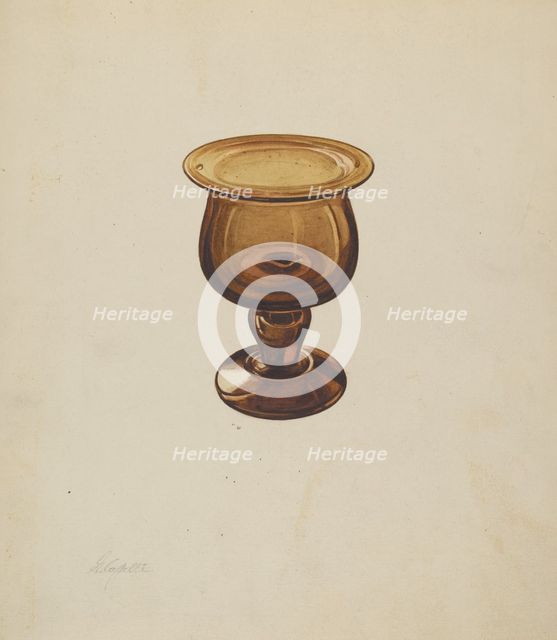Salt Cellar, c. 1937. Creator: Giacinto Capelli.