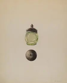 Salt Cellar, c. 1937. Creator: Grace Halpin