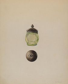 Salt Cellar, c. 1937. Creator: Grace Halpin