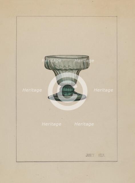 Salt Cellar, c. 1937. Creator: Janet Riza.