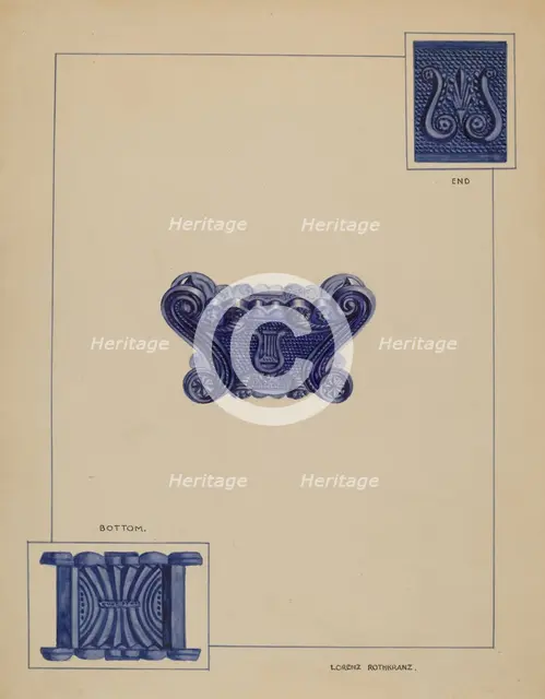 Salt Cellar, c. 1937. Creator: Lorenz Rothkrantz.