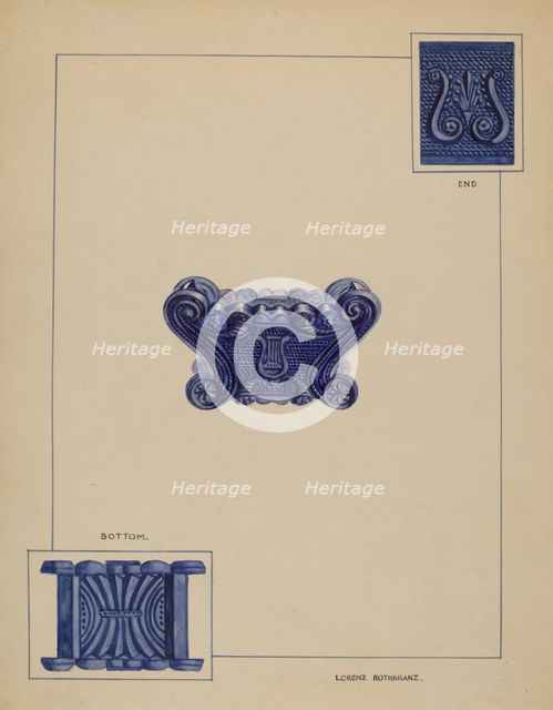 Salt Cellar, c. 1937. Creator: Lorenz Rothkrantz.