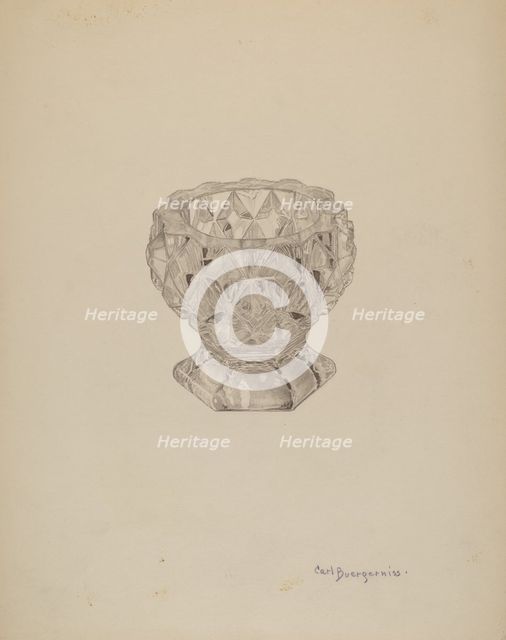 Salt Cellar, c. 1941. Creator: Carl Buergerniss.