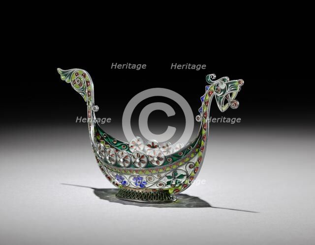 Salt Cellar, c.1890-1900. Creator: Marius Hammer (Norwegian, 1847-1927).