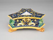 Salt Cellar, Urbino, c. 1530. Creator: Francesco Xanto Avelli