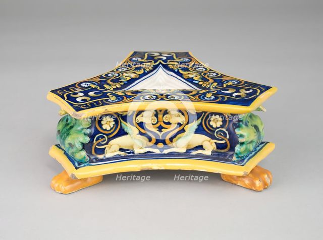 Salt Cellar, Urbino, c. 1530. Creator: Francesco Xanto Avelli.