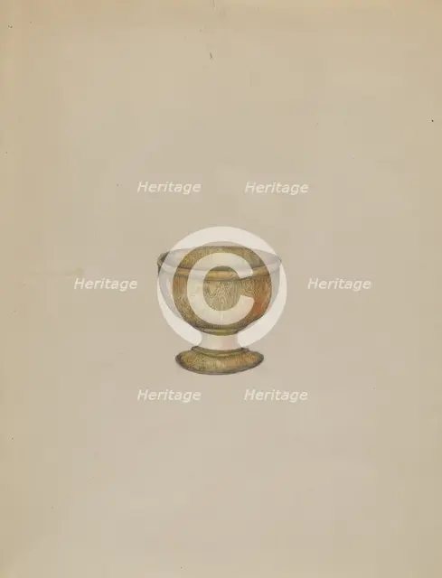 Salt Cup, 1935/1942. Creator: Henry Meyers.