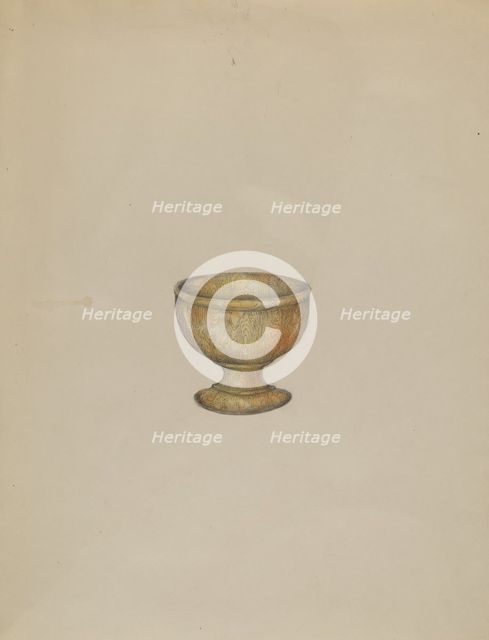 Salt Cup, 1935/1942. Creator: Henry Meyers.