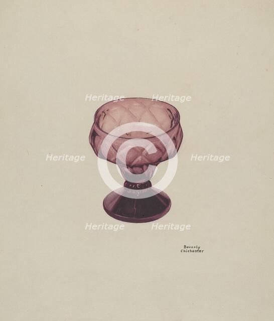 Salt Cup, c. 1939. Creator: Beverly Chichester.