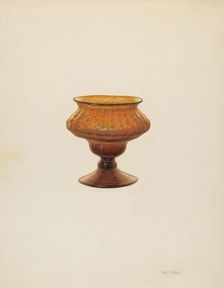 Salt Cup, c. 1940. Creator: Van Silvay