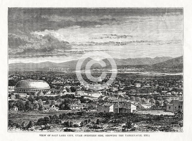 Salt Lake City, Utah, USA, 1877. Artist: Unknown