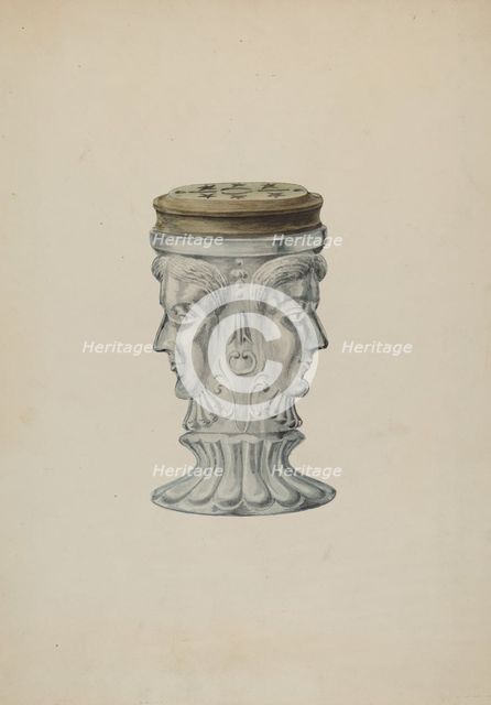 Salt Shaker, 1935/1942. Creator: Wellington Blewett.