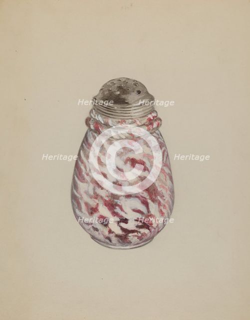Salt Shaker, c. 1937. Creator: Eva Wilson.