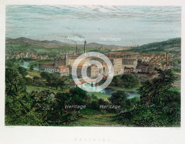 Saltaire, Yorkshire, 19th century. Creator: Unknown.