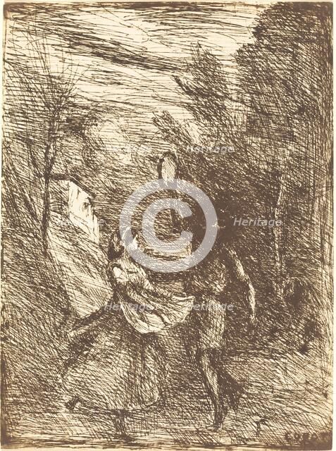 Saltarello (Saltarelle), 1858. Creator: Jean-Baptiste-Camille Corot.