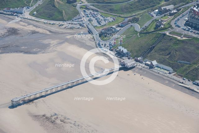 Saltburn Pier and Saltburn Cliff Railway, Redcar and Cleveland, 2016. Creator: Dave MacLeod.