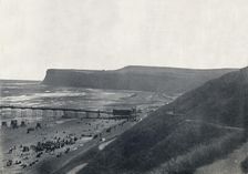 Saltburn - View of the Cliffs, Beach, and Pier 1895