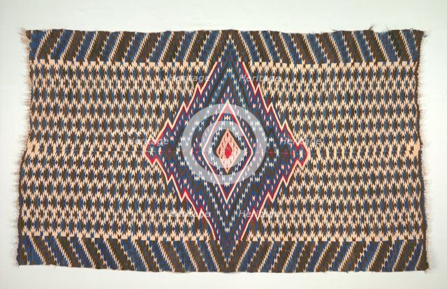 Saltillo Style Blanket/Sarape, c. 1860-1875. Creator: Unknown.