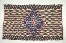 Saltillo Style Blanket/Sarape, c. 1860-1875. Creator: Unknown
