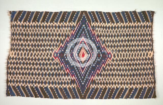 Saltillo Style Blanket/Sarape, c. 1860-1875. Creator: Unknown.